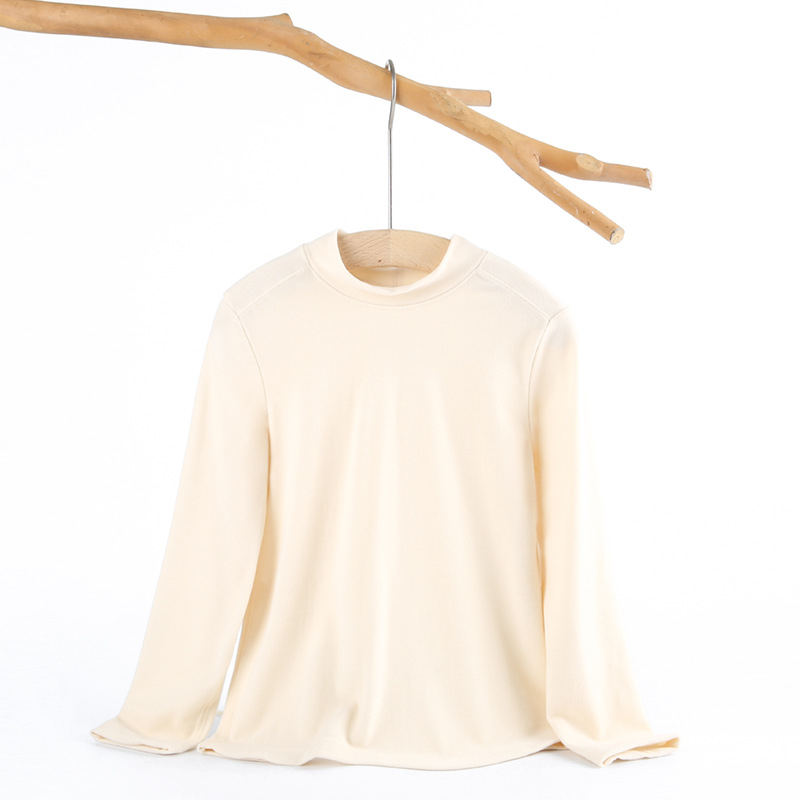 Set termic din modal pentru copii, unisex, antibacterian, potrivit pentru iarnă și toamnă, guler înalt