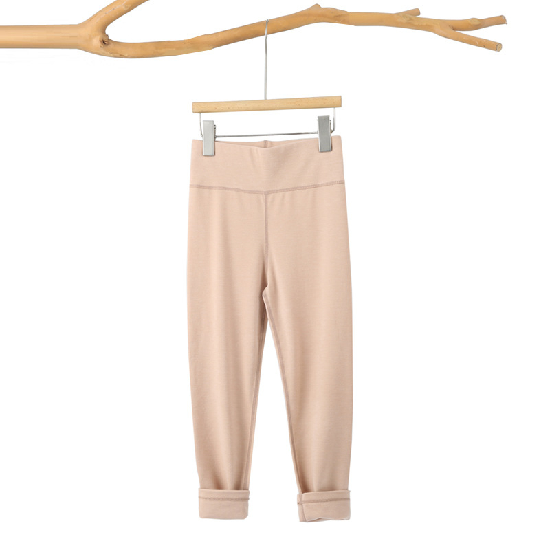 Set termic din modal pentru copii, unisex, antibacterian, potrivit pentru iarnă și toamnă, guler înalt