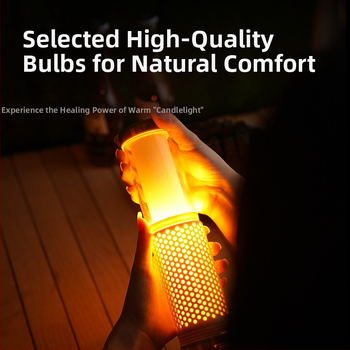 Kempinginė LED lemputė su teleskopiniu dizainu, 5V/10W, dviejų spalvų atmosferos apšvietimas, magnetinė darbo lempa