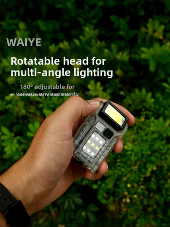 Kempingo COB LED žibintas – nešiojamas, daugiafunkcinis, įkraunamas, 3.7V, 4.44W, mygtuko jungiklis, modelis I-038