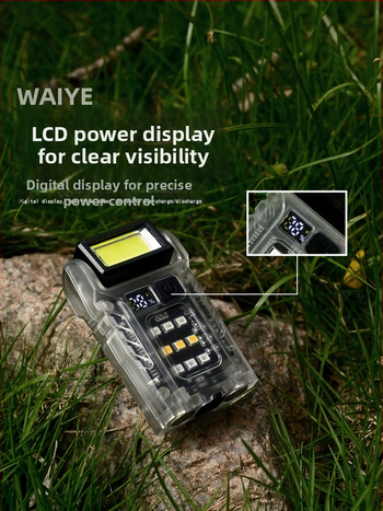 Kempingo COB LED žibintas – nešiojamas, daugiafunkcinis, įkraunamas, 3.7V, 4.44W, mygtuko jungiklis, modelis I-038