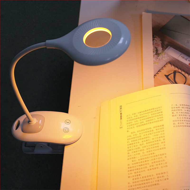 Stolna lampa s klipom za pričvršćivanje i dugim ramenom, USB napajanje, dodirno upravljanje, moderni dizajn