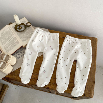 Beebide puuvillased sukkpüksid loomamustriga, täisjalaga, imavad niiskust ja vähendavad hõõrdumist, 1–3-aastastele