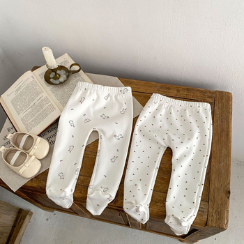 Beebide puuvillased sukkpüksid loomamustriga, täisjalaga, imavad niiskust ja vähendavad hõõrdumist, 1–3-aastastele