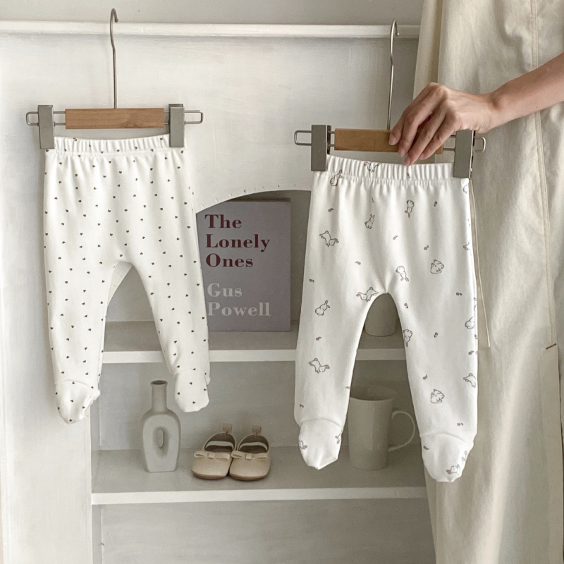 Beebide puuvillased sukkpüksid loomamustriga, täisjalaga, imavad niiskust ja vähendavad hõõrdumist, 1–3-aastastele