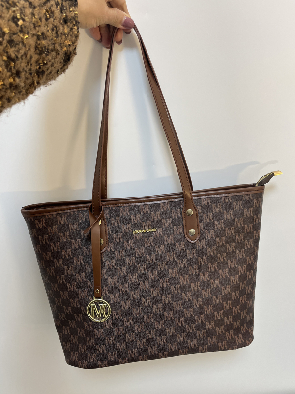 Geantă Tote din PU pentru femei, stil urban minimalist, formă vertical pătrată, fermoar, buzunar interior pentru telefon