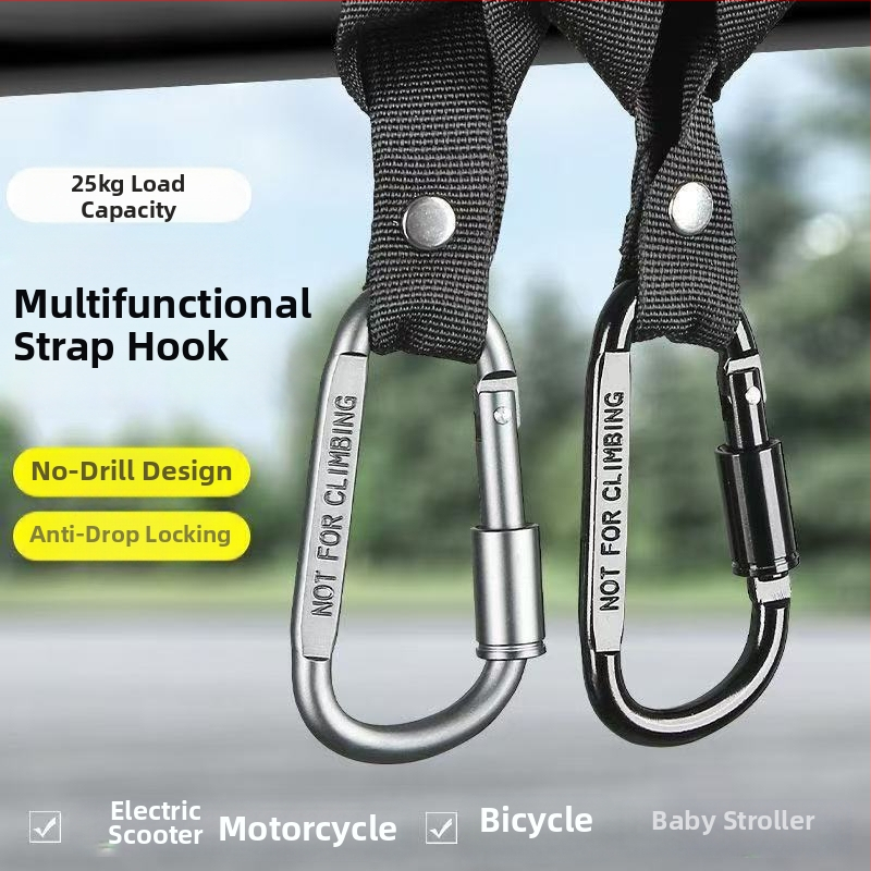 Univerzalni metalni kuka za električna vozila, bicikle i motocikle; aluminijski spoj; s jednim kukom; suvremeni minimalistički dizajn; predstavljen 2023; 1 komad