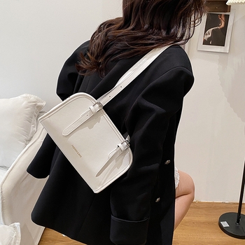 PU bucket torba, gradska jednostavnost, horizontalno četvrtastog oblika, zatvarač, džep za mobitel