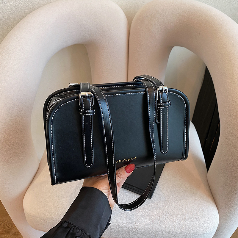 PU bucket torba, gradska jednostavnost, horizontalno četvrtastog oblika, zatvarač, džep za mobitel