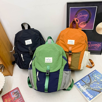 Bērnu viegls ārējais mugursoma skolas vajadzībām (unisex, Oxford audums, izliektas plecu siksnas, 2025. gada vasara)