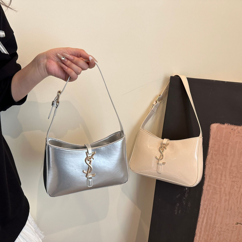 Torba za pazuh, gradski stil, PU, horizontalni kvadratni oblik, zatvarač, džep za mobitel