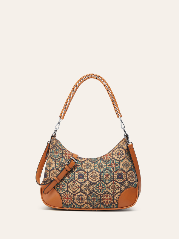 PU torba preko ramena, gradski stil, uspravni silueta, zatvarač, unutarnji džep s zipom