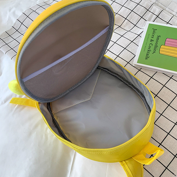 Dječji ruksak u obliku jajeta i nadahnut avionom, velika kapaciteta, PVC materijal, zatvarač, podstava od poliestera, džepovi za ID karticu i prijenosno računalo.