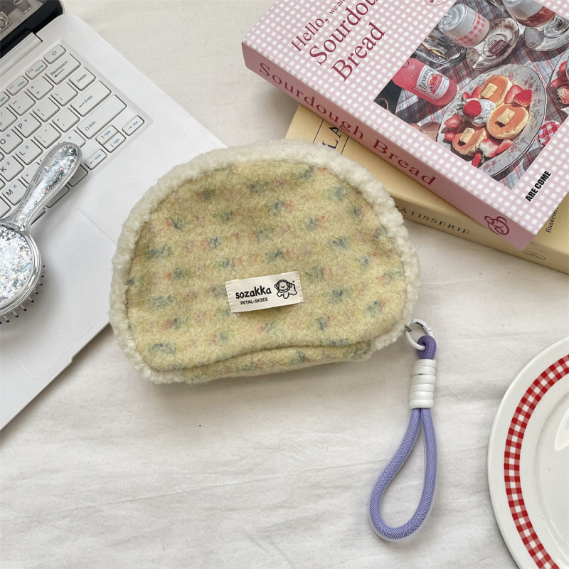 Sozakka pliš patchwork školjkasta torbica za žene – ulični stil, zatvarač, platnena podstava