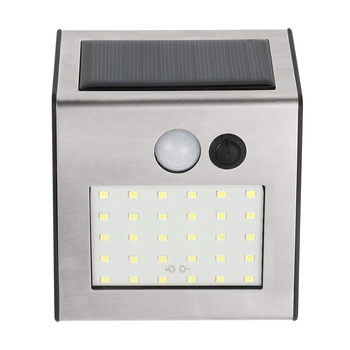 Napelemes kültéri LED falikar, vízálló, 5W, 1.2V, működési idő 6–12 óra