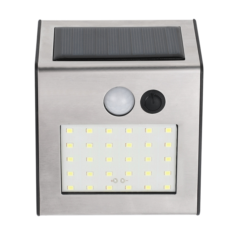 Napelemes kültéri LED falikar, vízálló, 5W, 1.2V, működési idő 6–12 óra