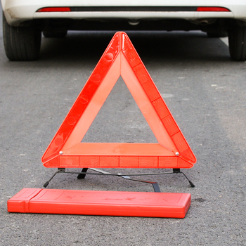 Háromszög figyelmeztető jelzőtábla keret - fényvisszaverő, ABS, univerzális használat, márka Cool Car Star