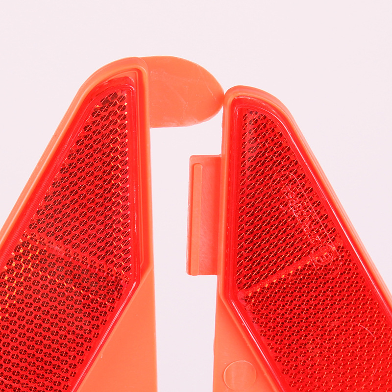 Háromszög figyelmeztető jelzőtábla keret - fényvisszaverő, ABS, univerzális használat, márka Cool Car Star