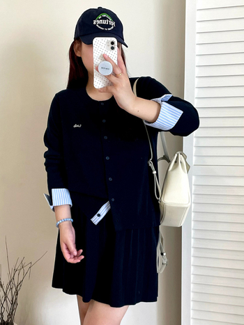 Naili Plus-Size Πλεκτό Κουστουμί με Φούστα και Καρντιγάν, Φθινοπωρο 2025, 45-count Μαλλί-Μίξη, Πολυεστέρας/Νάιλον