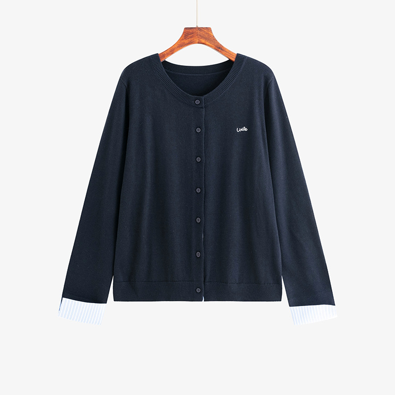 Naili Plus-Size Πλεκτό Κουστουμί με Φούστα και Καρντιγάν, Φθινοπωρο 2025, 45-count Μαλλί-Μίξη, Πολυεστέρας/Νάιλον