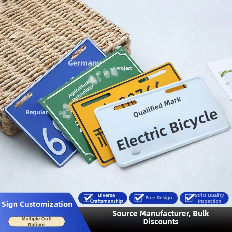 Alumīnija sakausējuma atstarojamā drošības zīme dekorēšanai, silkscreen drukāšana, SY001