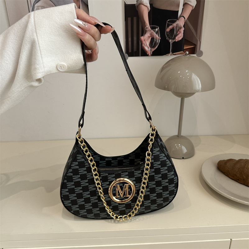 Geantă de umăr – simplitate urbană, material PU, formă Orizontală pătrată, închidere cu fermoar, buzunar pentru ID