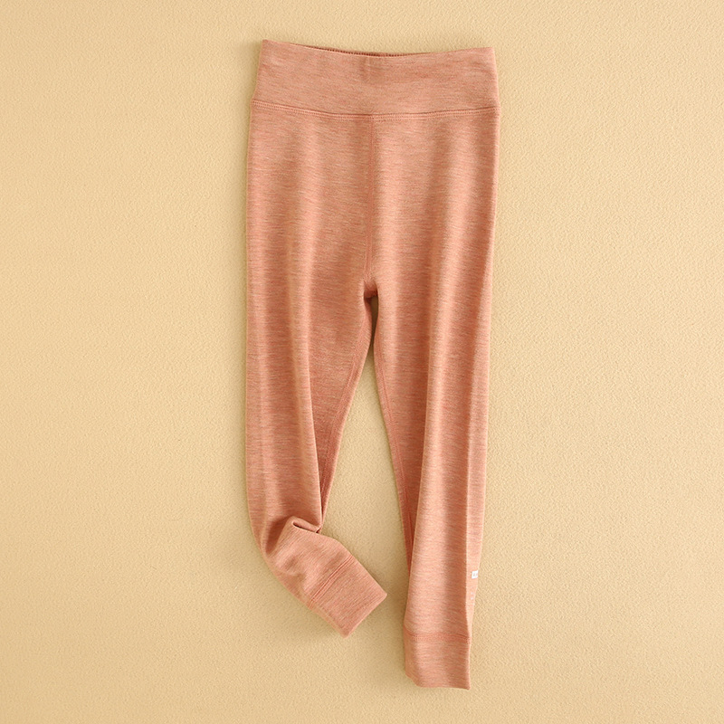 Gyerekeknek készült magas derekú meleg nadrág, uniszex, viszkóz-selyem-kasmír keverék, őszi-téli időszak, 8 évesnél idősebbeknek