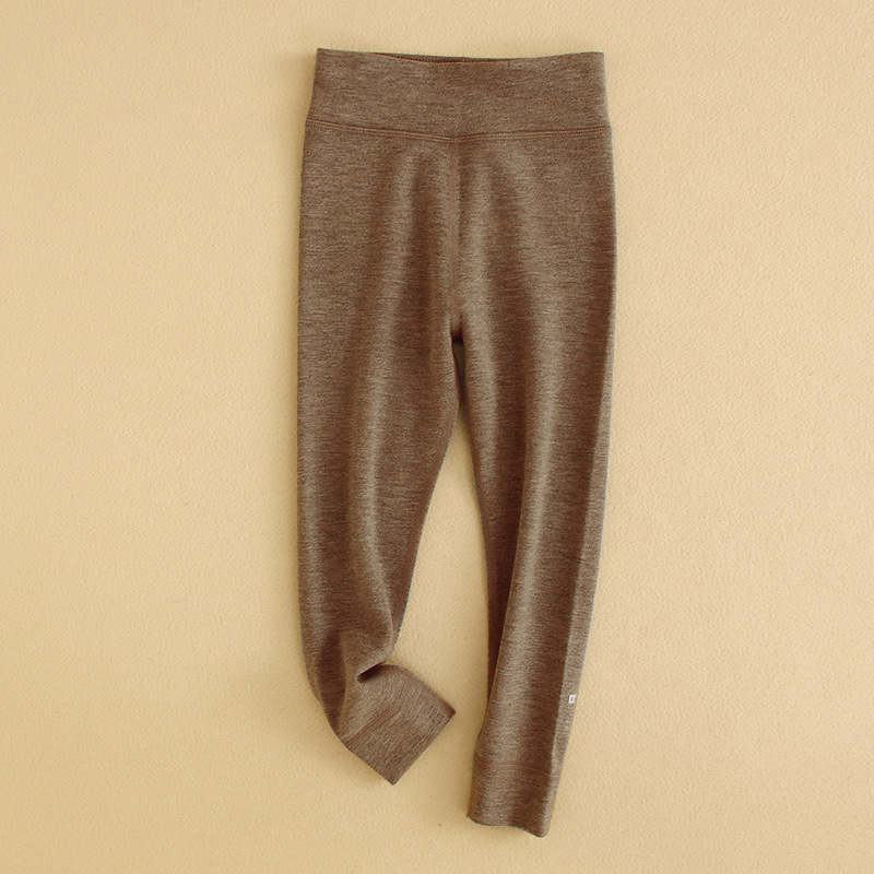 Gyerekeknek készült magas derekú meleg nadrág, uniszex, viszkóz-selyem-kasmír keverék, őszi-téli időszak, 8 évesnél idősebbeknek