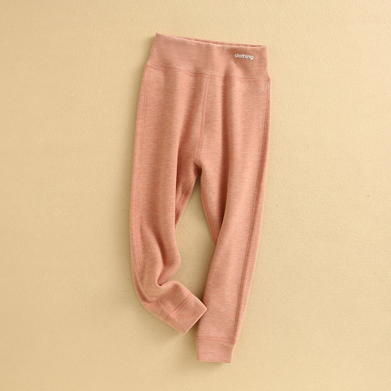 Gyerekeknek készült magas derekú meleg nadrág, uniszex, viszkóz-selyem-kasmír keverék, őszi-téli időszak, 8 évesnél idősebbeknek