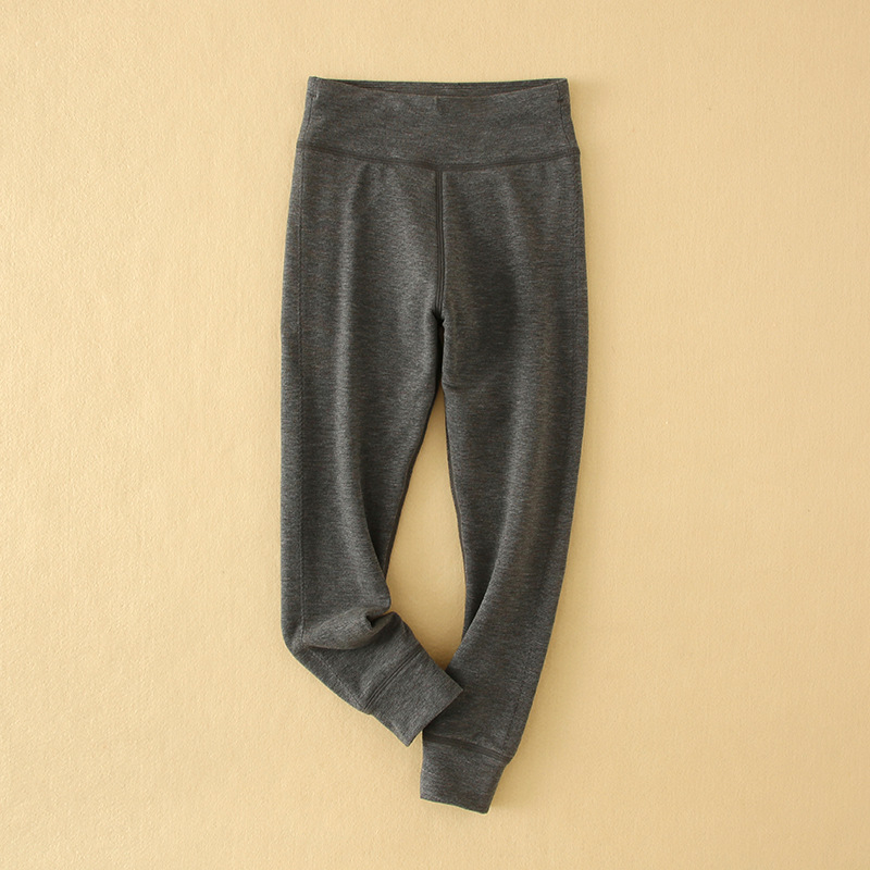 Gyerekeknek készült magas derekú meleg nadrág, uniszex, viszkóz-selyem-kasmír keverék, őszi-téli időszak, 8 évesnél idősebbeknek