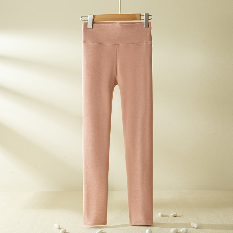 Colanți termici pentru femei cu fleece micron, 80–90% acetat, <30% spandex, groși, elasticitate înaltă, croială strânsă, pentru maternitate