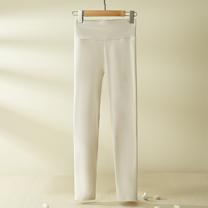 Colanți termici pentru femei cu fleece micron, 80–90% acetat, <30% spandex, groși, elasticitate înaltă, croială strânsă, pentru maternitate