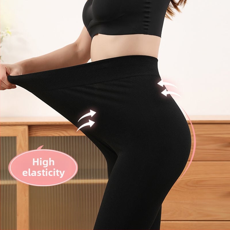 Colanți pentru femei, căptuți cu fleece, calzi și fără cusături, croiți cropped, pentru primăvară-toamnă-iarnă