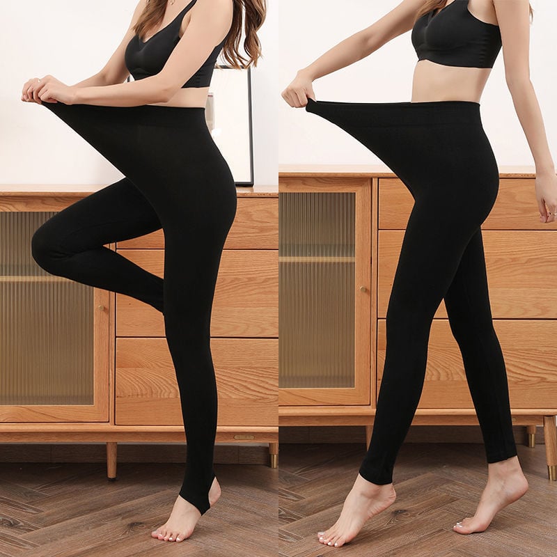 Colanți pentru femei, căptuți cu fleece, calzi și fără cusături, croiți cropped, pentru primăvară-toamnă-iarnă