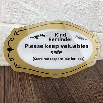 Akrilinė durų žyma ir sienos lipdukas – serigrafija, Jingying prekės ženklas; tinkama įvairioms vietoms; saugumo ženklai, gėrimų ženklai, portalų ženklai