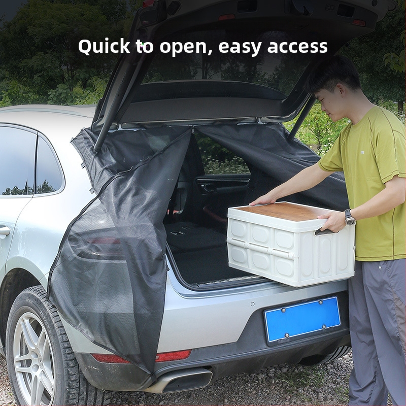 Automobilio bagažinės tinklas nuo uodų SUV/Off‑Road – kemperiams ir saulės apsaugai, Poliesteris, Įėjimas 1 mm, Vielos skerspjūvis: Kitas, Tarnavimo laikas >5 metų