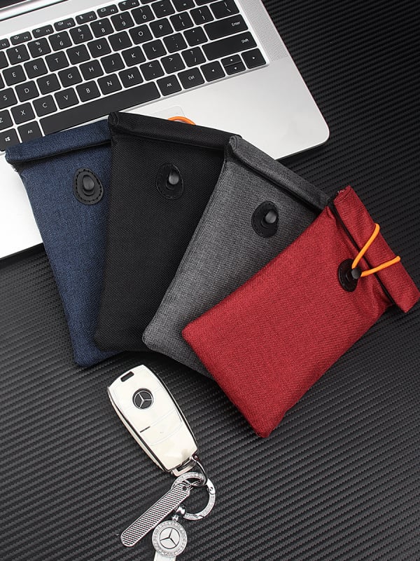 KOSIBATE Faraday mobiliųjų telefono maišelis, poliesteris, vidinis apsauginis audinys, Draasher sagtis