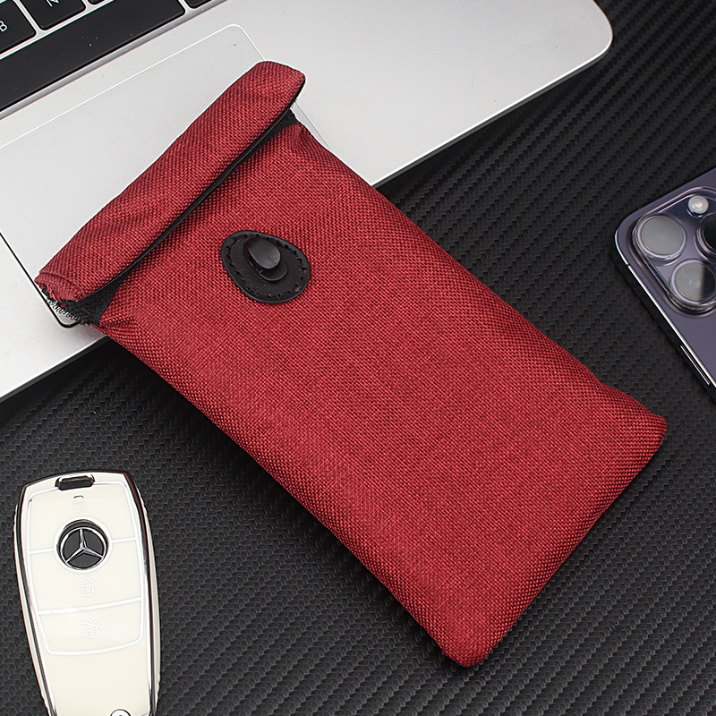 KOSIBATE Faraday mobiliųjų telefono maišelis, poliesteris, vidinis apsauginis audinys, Draasher sagtis