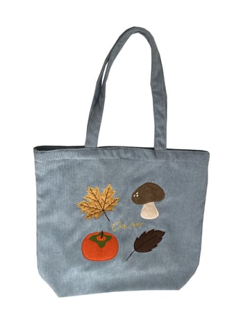 Geantă Tote corduroy – stil urban simplu, formă verticală pătrată, închidere magnetică, căptușeală din pânză