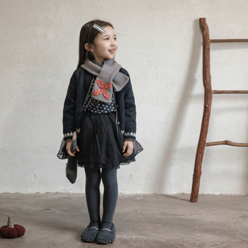 Dječje pamučne tajice za djevojčice, pantyhose dužina, srednja debljina, uzrast 1–3 godine