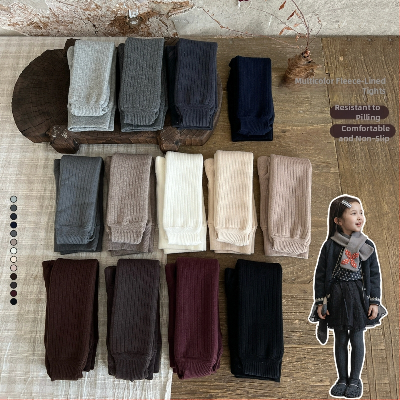 Dječje pamučne tajice za djevojčice, pantyhose dužina, srednja debljina, uzrast 1–3 godine