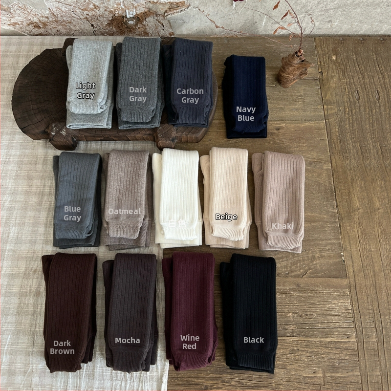 Meiteņu kokvilnas pantihose zeķes, pantihose garums, vidēja biezums, vecuma grupa 1–3 gadi