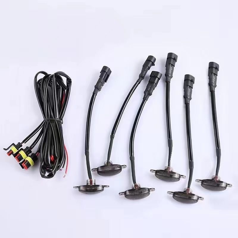 Autógrill LED-lámpa terepjárókhoz rovarvédő hálóval, elülső dekoratív világítás, univerzális illeszkedés