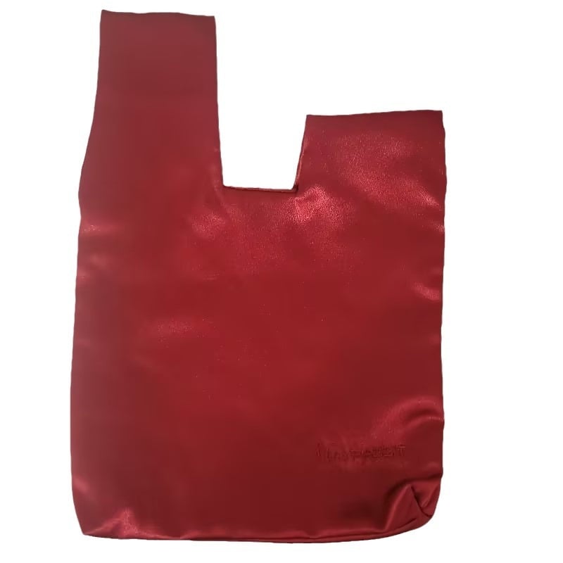 Geantă de încheietură din satin pentru femei, nod, stil urban minimalist, material textil, geantă subraț, formă verticală pătrată, buzunar pentru telefon și buletin