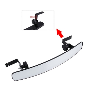 Golfo vežimėlio galinis veidrodėlis SF-GEF-02, sferinis veidrodėlis, stiklas, ABS korpusas