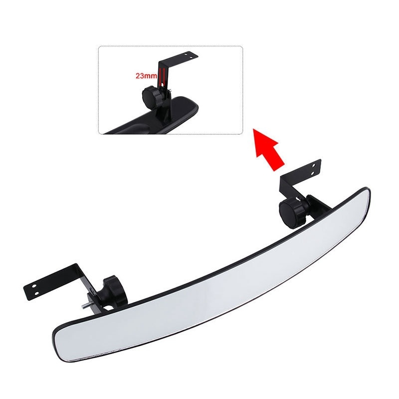 Golfo vežimėlio galinis veidrodėlis SF-GEF-02, sferinis veidrodėlis, stiklas, ABS korpusas