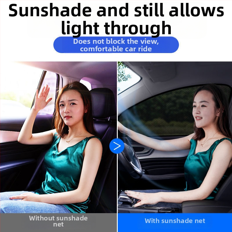 Autoakna võrk päikesekaitse ja moskitovõrguga – hingav, läbipaistev, rippuv paigaldus, kohandatav töötlemine