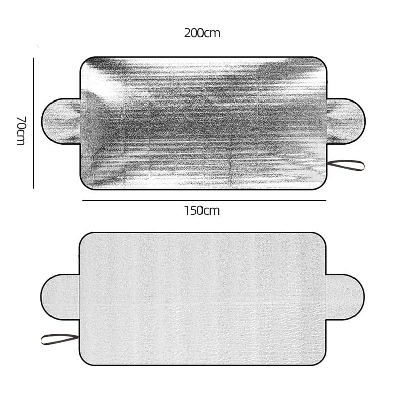 Автомобилен снегозащитник за предно стъкло, универсален, материал: перлен памук, монтаж: вградена, печат на лого: възможен, обработка и персонализация