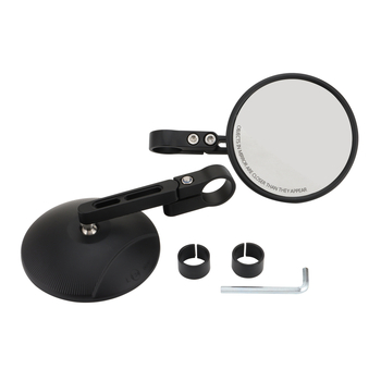 GOOFIT motociklističko retrovizor za upravljač, kružno staklo, model E036-SF-204, PP kućište