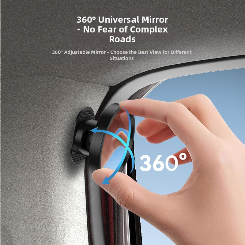 Automobilio vidinis galinio vaizdo veidrodėlis, mažas apvalus veidrodėlis akloms vietoms, platų kampą matomumas — YYS